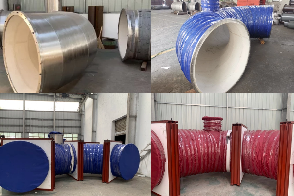 不鏽鋼內襯剛玉陶瓷管件