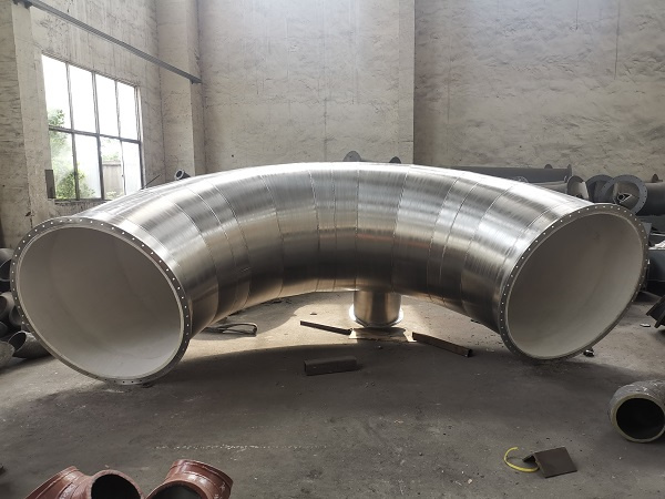 耐磨陶瓷襯裏不鏽鋼彎頭 耐磨陶瓷襯裏不鏽鋼彎頭