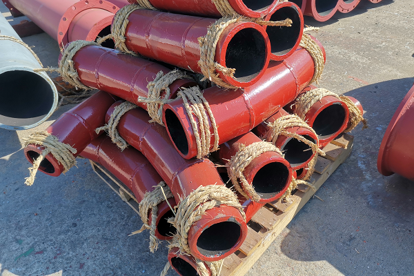 DN200離心澆鑄耐磨陶瓷彎頭