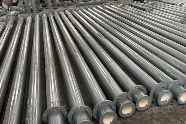 兩端法蘭式內襯陶瓷管 兩端法蘭式內襯陶瓷管