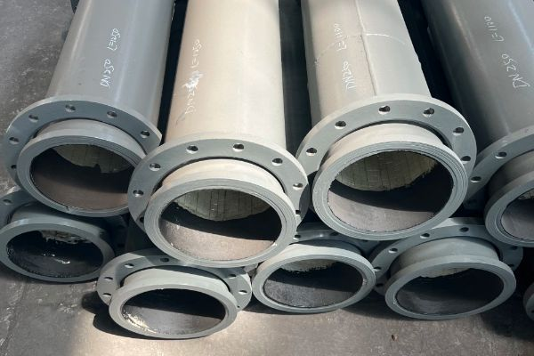 輸送石灰漿液管道內襯陶瓷管 輸送石灰漿液管道內襯陶瓷管