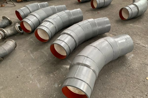 除塵灰件90°內襯陶瓷耐磨彎頭 除塵灰件90°內襯陶瓷耐磨彎頭